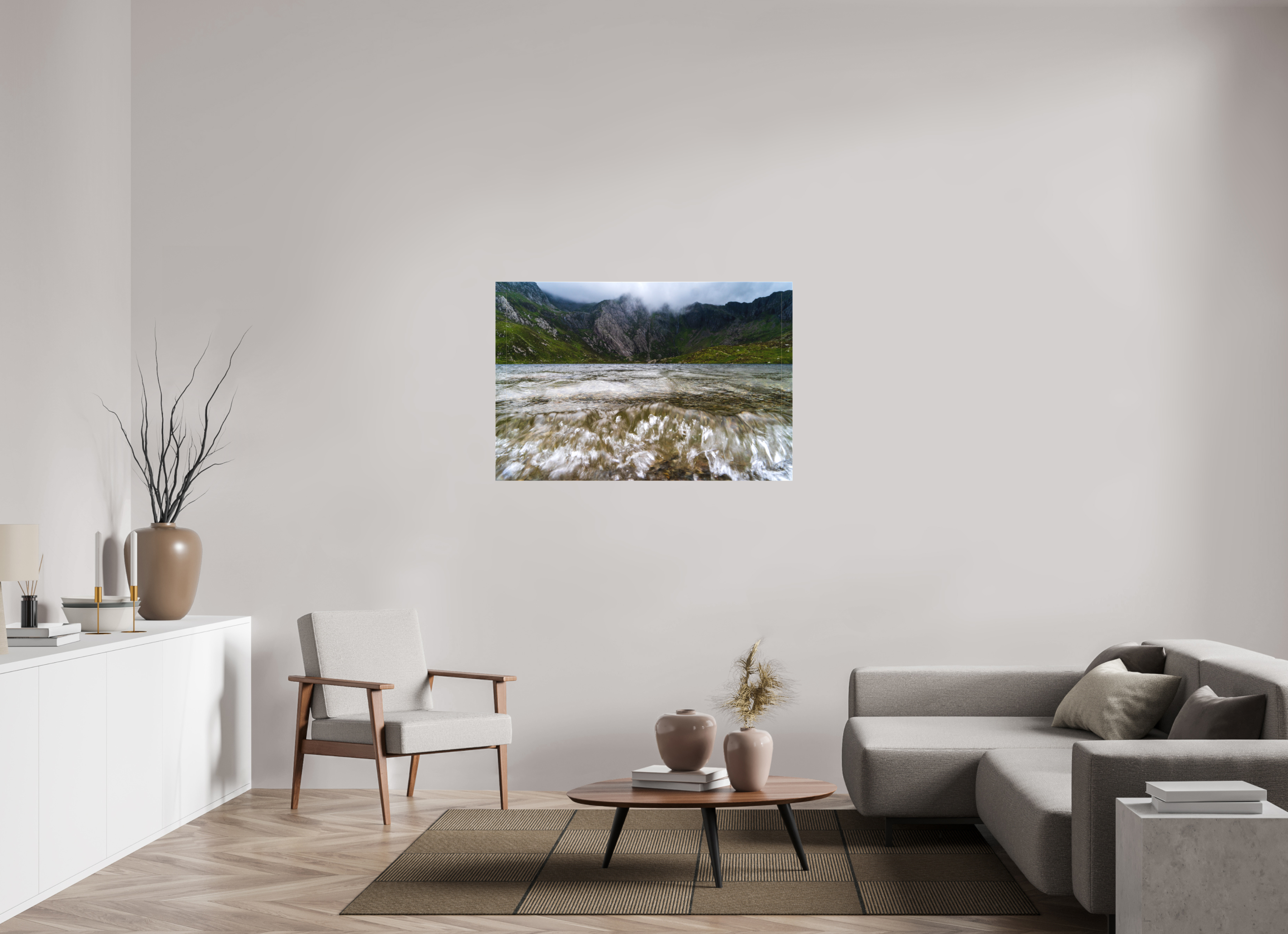 120 x 80 cm, landscape canvas Y Garn | Glyderau